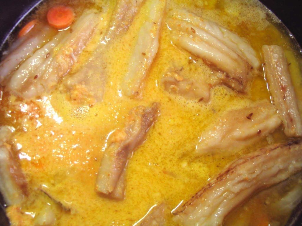 Tollos en salsa