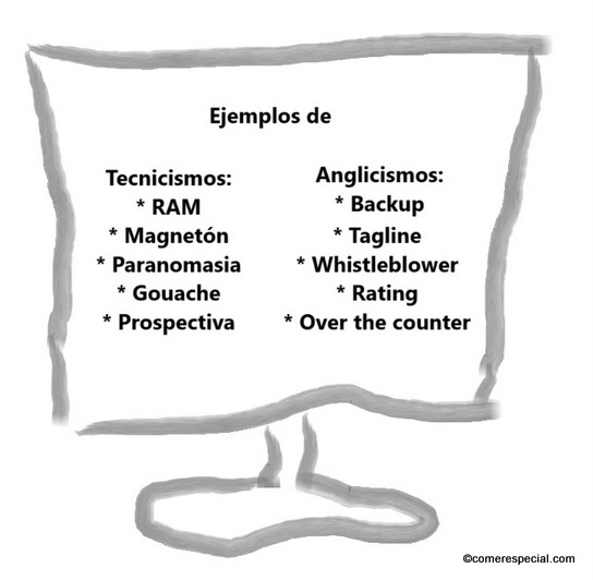 Tecnicismos, ejemplos de tecnicismos y anglicismos